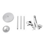 GLOBOSTAR® AUDREY 01469 Vintage Επιδαπέδιο Φωτιστικό με Ντουί 1 x E27 AC 220-240V IP20 - Ασημί - Μ15 x Π15 x Υ190cm - Image 11