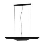 GLOBOSTAR® ESTERINA 01473 Μοντέρνο Κρεμαστό Φωτιστικό Οροφής με Ντουί 2 x E27 AC 220-240V IP20 - Μαύρο & Χρυσό - Μ100 x Π10 x Y10cm - Image 2