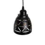 GLOBOSTAR® COOLIE 01475 Μοντέρνο Κρεμαστό Φωτιστικό Οροφής με Ντουί 1 x E27 AC 220-240V IP20 - Μαύρο & Χρυσό - Μ13 x Π13 x Υ14cm - Image 7