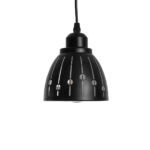 GLOBOSTAR® COOLIE 01476 Μοντέρνο Κρεμαστό Φωτιστικό Οροφής με Ντουί 1 x E27 AC 220-240V IP20 - Μαύρο & Ασημί - Μ12.5 x Π12.5 x Υ11.5cm - Image 5