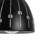 GLOBOSTAR® COOLIE 01476 Μοντέρνο Κρεμαστό Φωτιστικό Οροφής με Ντουί 1 x E27 AC 220-240V IP20 - Μαύρο & Ασημί - Μ12.5 x Π12.5 x Υ11.5cm - Image 8