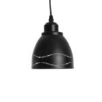 GLOBOSTAR® COOLIE 01477 Μοντέρνο Κρεμαστό Φωτιστικό Οροφής με Ντουί 1 x E27 AC 220-240V IP20 - Μαύρο & Ασημί - Μ12.5 x Π12.5 x Υ11.5cm - Image 7