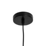 GLOBOSTAR® COOLIE 01477 Μοντέρνο Κρεμαστό Φωτιστικό Οροφής με Ντουί 1 x E27 AC 220-240V IP20 - Μαύρο & Ασημί - Μ12.5 x Π12.5 x Υ11.5cm - Image 3