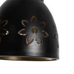 GLOBOSTAR® COOLIE 01479 Μοντέρνο Κρεμαστό Φωτιστικό Οροφής με Ντουί 1 x E27 AC 220-240V IP20 - Μαύρο & Χρυσό - Μ12.5 x Π12.5 x Υ11.5cm - Image 8