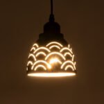 GLOBOSTAR® COOLIE 01482 Μοντέρνο Κρεμαστό Φωτιστικό Οροφής με Ντουί 1 x E27 AC 220-240V IP20 - Μαύρο & Ασημί - Μ12.5 x Π12.5 x Υ11.5cm - Image 3