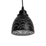 GLOBOSTAR® COOLIE 01482 Μοντέρνο Κρεμαστό Φωτιστικό Οροφής με Ντουί 1 x E27 AC 220-240V IP20 - Μαύρο & Ασημί - Μ12.5 x Π12.5 x Υ11.5cm - Image 6