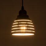 GLOBOSTAR® COOLIE 01483 Μοντέρνο Κρεμαστό Φωτιστικό Οροφής με Ντουί 1 x E27 AC 220-240V IP20 - Μαύρο & Ασημί - Μ12.5 x Π12.5 x Υ11.5cm - Image 3