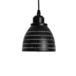 GLOBOSTAR® COOLIE 01483 Μοντέρνο Κρεμαστό Φωτιστικό Οροφής με Ντουί 1 x E27 AC 220-240V IP20 - Μαύρο & Ασημί - Μ12.5 x Π12.5 x Υ11.5cm - Image 5