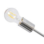 GLOBOSTAR® MILANO 01487 Μοντέρνο Φωτιστικό Οροφής με Ντουί 12 x E27 AC 220-240V IP20 - Ασημί - Μ80 x Π80 x Υ80cm - Image 7