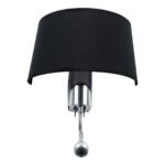 GLOBOSTAR® ELEGANT 01492 Μοντέρνο Φωτιστικό Τοίχου - Απλίκα Ξενοδοχείου Reading Light με Ντουί 1 x E27 LED 3W 360lm 36° AC 220-240V IP20 Θερμό Λευκό 2700K - Bridgelux COB Chip - Χρώμιο & Μαύρο - Μ26.5 x Π15 x Υ43cm - 2 Χρόνια Εγγύηση - Image 6