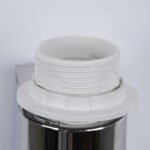 GLOBOSTAR® ELEGANT 01493 Μοντέρνο Φωτιστικό Τοίχου - Απλίκα Ξενοδοχείου Reading Light με Ντουί 1 x E27 LED 3W 360lm 36° AC 220-240V IP20 Θερμό Λευκό 2700K - Bridgelux COB Chip - Ασημί & Λευκό - Μ26.5 x Π15 x Υ43cm - 2 Χρόνια Εγγύηση - Image 8