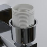 GLOBOSTAR® ELEGANT 01495 Μοντέρνο Φωτιστικό Τοίχου - Απλίκα Ξενοδοχείου Reading Light με Ντουί 1 x E27 LED 3W 360lm 36° AC 220-240V IP20 Θερμό Λευκό 2700K - Bridgelux COB Chip - Χρώμιο & Λευκό - Μ17 x Π21 x Υ43cm - 2 Χρόνια Εγγύηση - Image 8