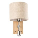 GLOBOSTAR® ELEGANT 01496 Μοντέρνο Φωτιστικό Τοίχου - Απλίκα Ξενοδοχείου Reading Light με Ντουί 1 x E27 LED 3W 360lm 36° AC 220-240V IP20 Θερμό Λευκό 2700K - Bridgelux COB Chip - Μπρούτζινο & Μπεζ - Μ18 x Π24 x Υ29cm - 2 Χρόνια Εγγύηση - Image 5