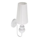 GLOBOSTAR® LAURA 01499 Μοντέρνο Φωτιστικό Τοίχου - Απλίκα με Ντουί 1 x E27 AC 220-240V IP20 - Λευκό - Μ21 x Π15 x Y48cm - Image 6