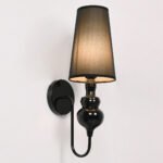 GLOBOSTAR® LAURA 01500 Μοντέρνο Φωτιστικό Τοίχου - Απλίκα με Ντουί 1 x E27 AC 220-240V IP20 - Μαύρο - Μ21 x Π15 x Y48cm - Image 3