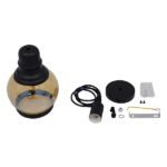 GLOBOSTAR® OLIVER 01505 Vintage Κρεμαστό Φωτιστικό Οροφής με Ντουί 1 x E27 AC 220-240V IP20 - Μελί & Μαύρο - Μ16 x Π16 x Υ25cm - Image 8