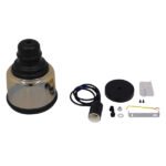 GLOBOSTAR® OLIVER 01506 Vintage Κρεμαστό Φωτιστικό Οροφής με Ντουί 1 x E27 AC 220-240V IP20 - Μελί & Μαύρο - Μ15 x Π15 x Υ21.5cm - Image 8