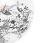 GLOBOSTAR® HARPER 01510 Μοντέρνο Κρεμαστό Φωτιστικό Οροφής με Ντουί 1 x E27 AC 220-240V IP20 - Διάφανο & Ασημί - Μ25 x Π25 x Υ30cm - Image 8