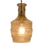 GLOBOSTAR® WHISKEY 01513 Vintage Κρεμαστό Φωτιστικό Οροφής με Ντουί 1 x E27 AC 220-240V IP20 - Διάφανο - Μ13 x Π13 x Υ22cm - Image 2