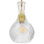 GLOBOSTAR® WHISKEY 01514 Vintage Κρεμαστό Φωτιστικό Οροφής με Ντουί 1 x E27 AC 220-240V IP20 - Διάφανο - Μ14 x Π14 x Υ23cm - Image 6