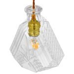 GLOBOSTAR® WHISKEY 01515 Vintage Κρεμαστό Φωτιστικό Οροφής με Ντουί 1 x E27 AC 220-240V IP20 - Διάφανο - Μ11 x Π11 x Υ20cm - Image 4