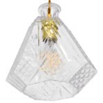 GLOBOSTAR® WHISKEY 01515 Vintage Κρεμαστό Φωτιστικό Οροφής με Ντουί 1 x E27 AC 220-240V IP20 - Διάφανο - Μ11 x Π11 x Υ20cm - Image 6