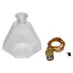 GLOBOSTAR® WHISKEY 01515 Vintage Κρεμαστό Φωτιστικό Οροφής με Ντουί 1 x E27 AC 220-240V IP20 - Διάφανο - Μ11 x Π11 x Υ20cm - Image 7