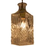 GLOBOSTAR® WHISKEY 01516 Vintage Κρεμαστό Φωτιστικό Οροφής με Ντουί 1 x E27 AC 220-240V IP20 - Διάφανο - Μ10 x Π10 x Υ24cm - Image 2