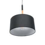 GLOBOSTAR® BRONX 01517 Μοντέρνο Κρεμαστό Φωτιστικό Οροφής με Ντουί 1 x E27 AC 220-240V IP20 - Μαύρο & Μπεζ - Μ35 x Π35 x Υ50cm - Image 7