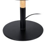 GLOBOSTAR® BRONX 01519 Μοντέρνο Επιτραπέζιο Φωτιστικό Πορτατίφ με Ντουί 1 x E27 AC 220-240V IP20 - Μαύρο & Μπεζ - Μ25 x Π25 x Υ40cm - Image 7