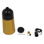 GLOBOSTAR® PALAZZO 01523 Μοντέρνο Κρεμαστό Φωτιστικό Οροφής με Ντουί 1 x E27 AC 220-240V IP20 - Μαύρο & Χρυσό - Μ14 x Π14 x Υ34cm - Image 10