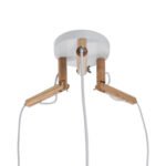 GLOBOSTAR® RAMSON 01526 Μοντέρνο Κρεμαστό Φωτιστικό Οροφής με Ντουί 3 x E27 AC 220-240V IP20 - Λευκό & Μπεζ - Μ65 x Π65 x Υ20cm - Image 9