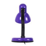 GLOBOSTAR® STUDENT 01537 Μοντέρνο Επιτραπέζιο Φωτιστικό Πορτατίφ με Ντουί 1 x E27 AC 220-240V IP20 - Μωβ & Μαύρο - Μ12 x Π12 x Υ32cm - Image 6