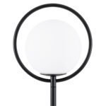 GLOBOSTAR® VERSAILLES 01540 Μοντέρνο Επιδαπέδιο Φωτιστικό με Ντουί 1 x E27 AC 220-240V IP20 - Μαύρο & Λευκό - Μ25 x Π25 x Υ150cm - Image 5