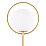 GLOBOSTAR® VERSAILLES 01543 Μοντέρνο Επιδαπέδιο Φωτιστικό με Ντουί 1 x E27 AC 220-240V IP20 - Χρυσό & Λευκό - Μ35 x Π35 x Υ170cm - Image 5