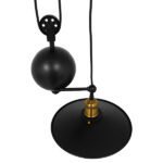 GLOBOSTAR® CARILO 01550 Vintage Κρεμαστό Φωτιστικό Οροφής με Ντουί 2 x E27 AC 220-240V IP20 - Μαύρο & Χρυσό - Μ72 x Π26 x Υ120cm - Image 5