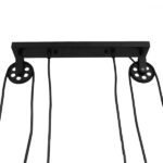 GLOBOSTAR® CARILO 01550 Vintage Κρεμαστό Φωτιστικό Οροφής με Ντουί 2 x E27 AC 220-240V IP20 - Μαύρο & Χρυσό - Μ72 x Π26 x Υ120cm - Image 8