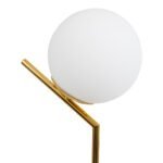 GLOBOSTAR® ELFIS 01551 Μοντέρνο Επιτραπέζιο Φωτιστικό Πορτατίφ με Ντουί 1 x E27 AC 220-240V IP20 - Χρυσό & Λευκό - Μ15 x Π15 x Υ53cm - Image 7