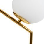 GLOBOSTAR® ELFIS 01551 Μοντέρνο Επιτραπέζιο Φωτιστικό Πορτατίφ με Ντουί 1 x E27 AC 220-240V IP20 - Χρυσό & Λευκό - Μ15 x Π15 x Υ53cm - Image 8