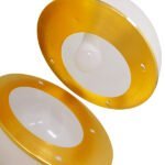 GLOBOSTAR® HUDSON 01555 Μοντέρνο Κρεμαστό Φωτιστικό Οροφής με Ντουί 1 x E27 AC 220-240V IP20 - Λευκό & Χρυσό - Μ30 x Π30 x Υ34cm - Image 7