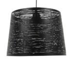 GLOBOSTAR® ACCADEMIA 01556 Μοντέρνο Κρεμαστό Φωτιστικό Οροφής με Ντουί 1 x E27 AC 220-240V IP20 - Μαύρο - Μ35 x Π35 x Υ25cm - Image 3