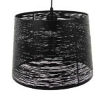 GLOBOSTAR® ACCADEMIA 01556 Μοντέρνο Κρεμαστό Φωτιστικό Οροφής με Ντουί 1 x E27 AC 220-240V IP20 - Μαύρο - Μ35 x Π35 x Υ25cm - Image 4