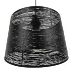 GLOBOSTAR® ACCADEMIA 01556 Μοντέρνο Κρεμαστό Φωτιστικό Οροφής με Ντουί 1 x E27 AC 220-240V IP20 - Μαύρο - Μ35 x Π35 x Υ25cm - Image 6