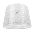 GLOBOSTAR® ACCADEMIA 01557 Μοντέρνο Κρεμαστό Φωτιστικό Οροφής με Ντουί 1 x E27 AC 220-240V IP20 - Λευκό - Μ35 x Π35 x Υ25cm