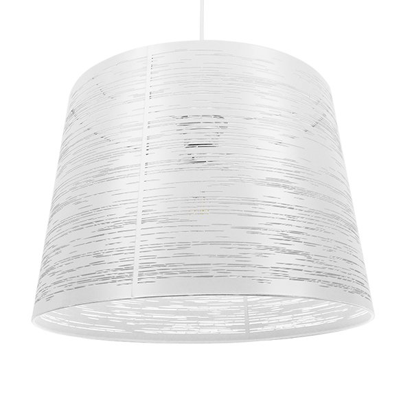 01557_0 GLOBOSTAR® ACCADEMIA 01557 Μοντέρνο Κρεμαστό Φωτιστικό Οροφής με Ντουί 1 x E27 AC 220-240V IP20 - Λευκό - Μ35 x Π35 x Υ25cm - Image 1