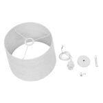 GLOBOSTAR® ACCADEMIA 01557 Μοντέρνο Κρεμαστό Φωτιστικό Οροφής με Ντουί 1 x E27 AC 220-240V IP20 - Λευκό - Μ35 x Π35 x Υ25cm - Image 10