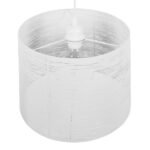 GLOBOSTAR® ACCADEMIA 01557 Μοντέρνο Κρεμαστό Φωτιστικό Οροφής με Ντουί 1 x E27 AC 220-240V IP20 - Λευκό - Μ35 x Π35 x Υ25cm - Image 5