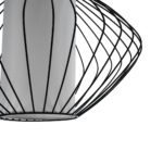 GLOBOSTAR® LILY 01558 Vintage Κρεμαστό Φωτιστικό Οροφής με Ντουί 1 x E27 AC 220-240V IP20 - Μαύρο & Λευκό - Μ43 x Π43 x Υ55cm - Image 8