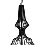 GLOBOSTAR® LILY 01559 Vintage Κρεμαστό Φωτιστικό Οροφής με Ντουί 1 x E27 AC 220-240V IP20 - Μαύρο & Λευκό - Μ25 x Π25 x Υ61cm - Image 8