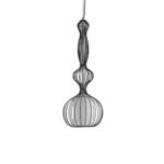 GLOBOSTAR® LILY 01560 Vintage Κρεμαστό Φωτιστικό Οροφής με Ντουί 1 x E27 AC 220-240V IP20 - Μαύρο & Λευκό - Μ25 x Π25 x Υ67cm - Image 4